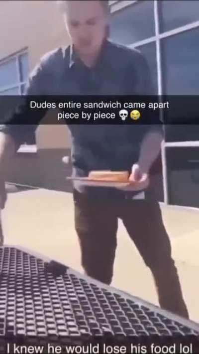 When you forget to pray before eating rule