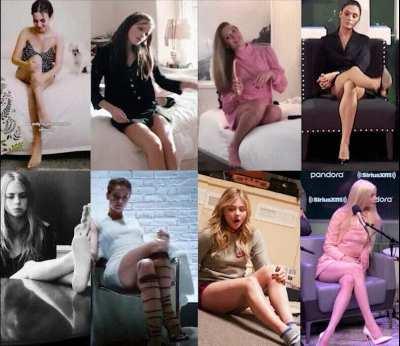 Who will subdue you by making you worshipping her legs & feet all night? - Victoria Justice, Emma Watson, Elizabeth Olsen, Gal Gadot, Cara Delevingne, Barbara Palvin, Chloë Grace Moretz, Anya Taylor-Joy