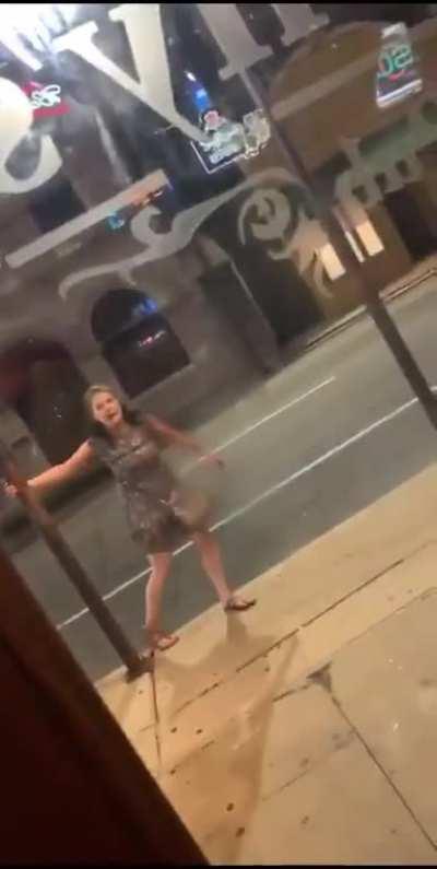 Stop licking the window and go home, Zombie Karen.