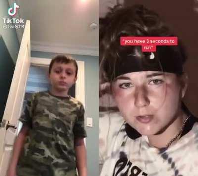 Chad kid defending us from danger