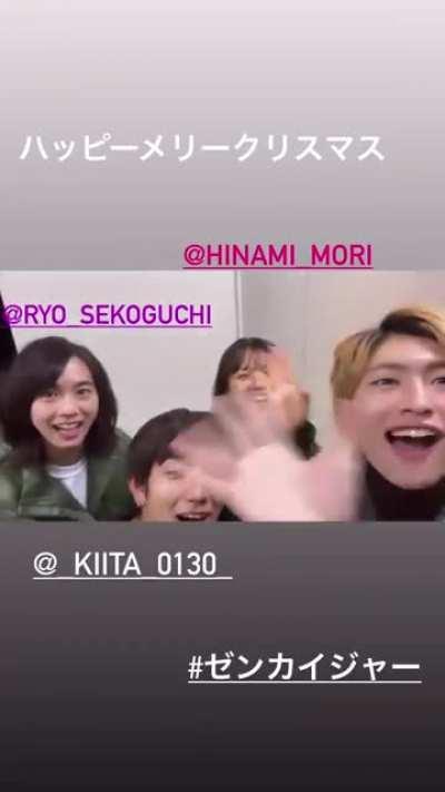 Stacey, Kaito, Flint and Zox Actor wish a happy Christmas.