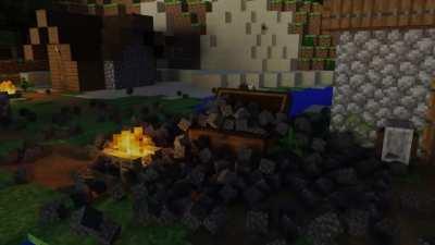 Returning home from the mines