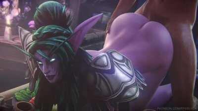 Tyrande getting fucked (FPSBlyck) [World of Warcraft]