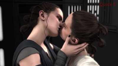 Sith Rey and Rey making out (Quick-E)