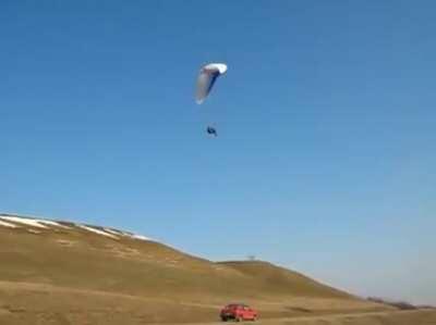 When paragliding gone wrong