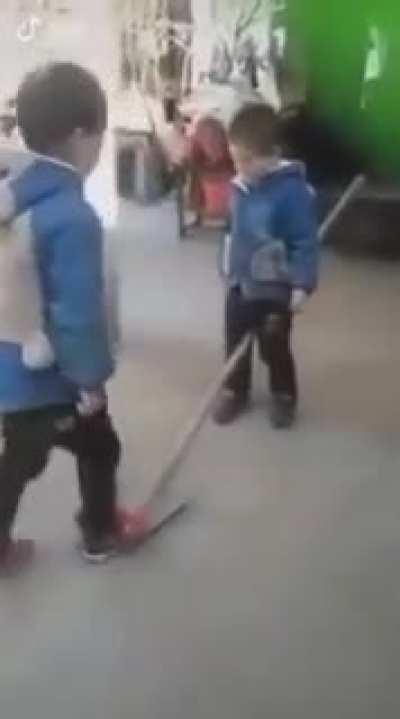 Let's play with a shovel