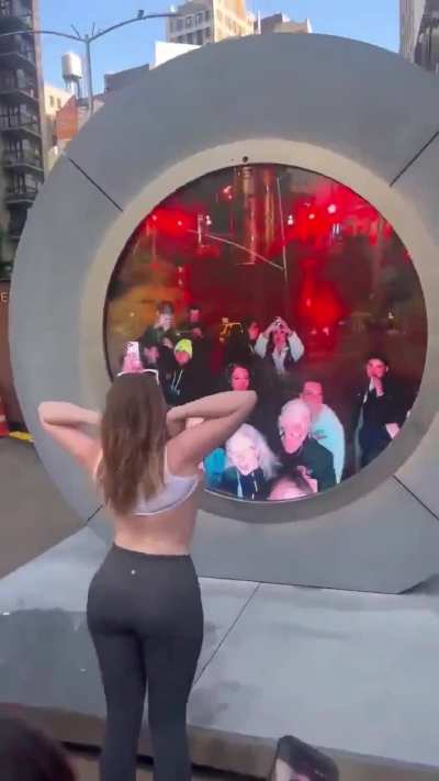 The portal between New York and Dublin has been shut down after this
incident