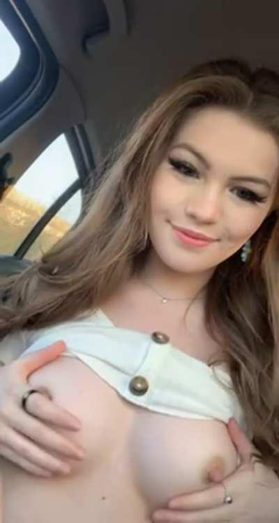 Oops, I guess getting caught with my titties out is kinda fun too though :/