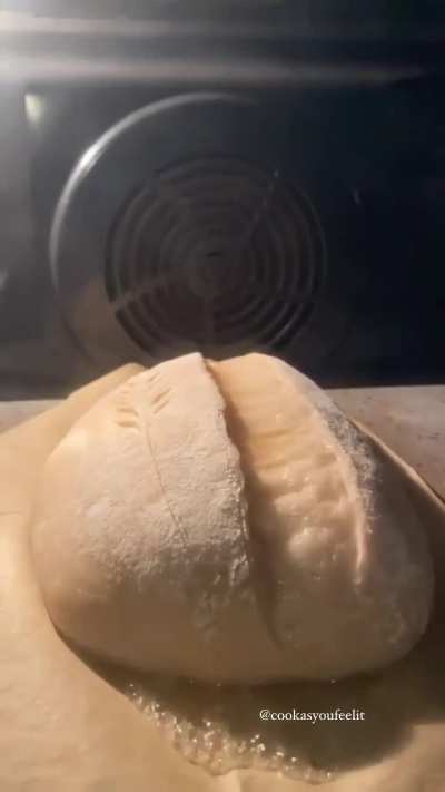 Time-lapse of various baked goods rising in the oven. 