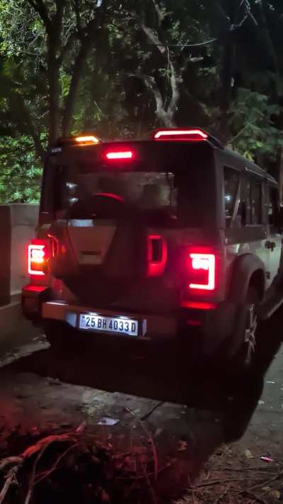 Installed led spoiler