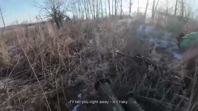 Kastus Kalinovsky's regiment fighters in firefight near Lyptsy, Kharkiv region [01.2025]