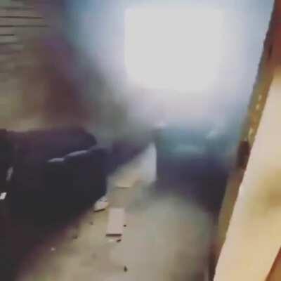 Me and the boys clearing the room