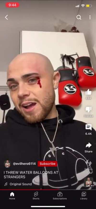 I found this guy again I guess he got what he deserved