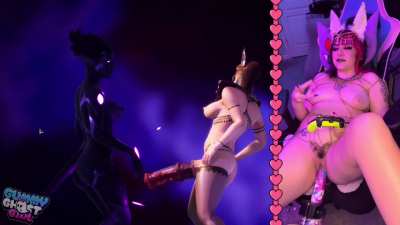 Edging with my Fuck Machine while playing porn games is peak gooning