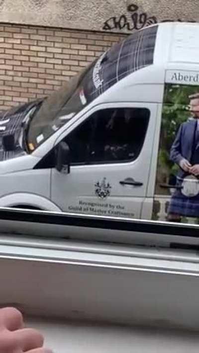 Quick wank then back to deliveries.