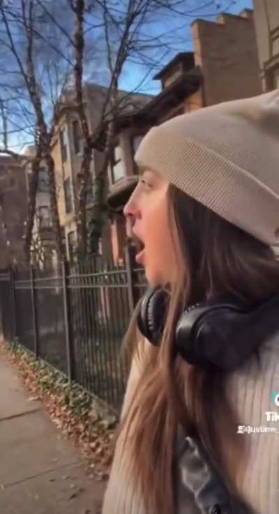 Chicago resident freaks out at latest gunshot boom