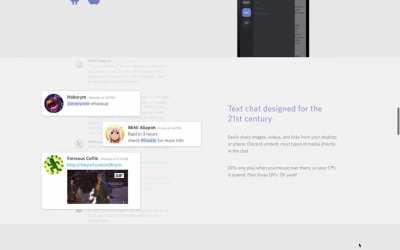 This is Discord's website in 2015, when they first started out.