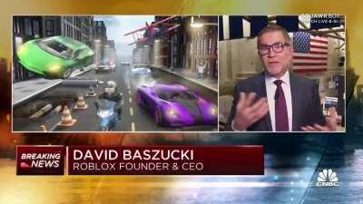 CNBC Anchor starts creating gallons of water through his palms after Roblox Founder name drops GameStop: Power to the Players in appreciation of them