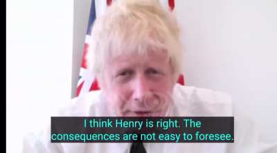 RU POV: Boris Johnson regrets that he can't head to Ukraine and lead the foreign legion as a general. He cautions against sending foreign troops to Ukraine, and notes that Ukraine has yet to undergo mass mobilization and conscript 