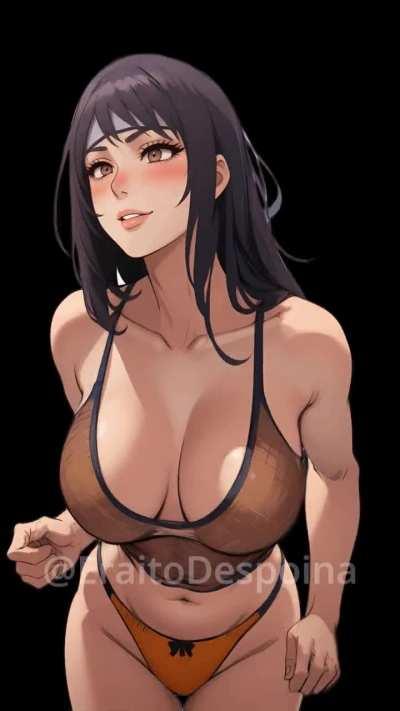 That mesh-shirt seems pretty tight on Anko