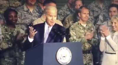 Biden: CLAP YOU STUPID BASTARDS!