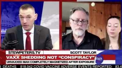 Anti vaxxer who claimed his body was magnetic after being around vaccinated people gets asked for a demonstration