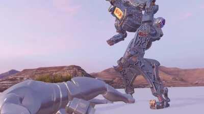 Pathfinder finishing dummy with Caustic finisher