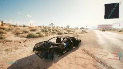 Cars in 2077 can really take a beating, what a nice build quality