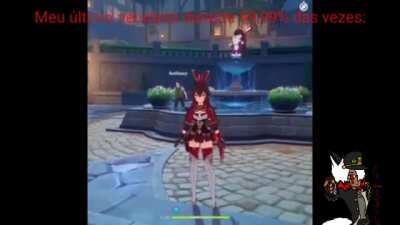 O nome desse jogo e Genshin Impact, se vc tiver condições JOGUE, e mt bom