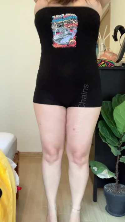 Good thing I tried this at home, my tits could just pop out while outside!