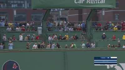 [Highlight] [Highlight] David Schneider homers in his first MLB at-bat.