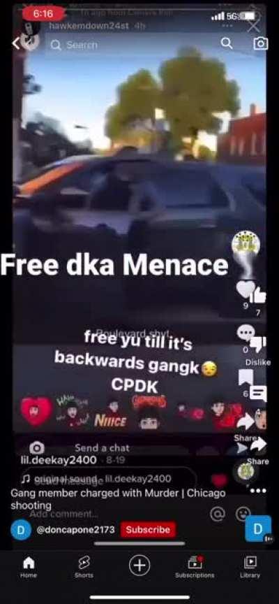 10 year old Chicago Hispanic gang member getting arrested(short clip)