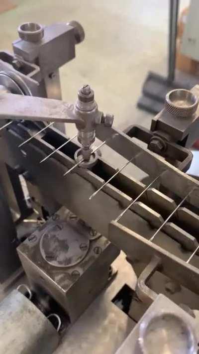 A pin and needle production line