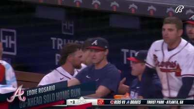 [Highlight] [Highlight] Eddie Rosario gives the Braves the lead in the bottom of the eighth with a solo home run.