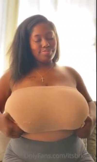 Big black titty drop