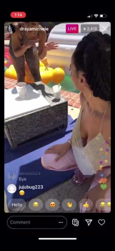 When those Tits came out…this whole Liv was LIT! See through shirt. She knew what she was doing!