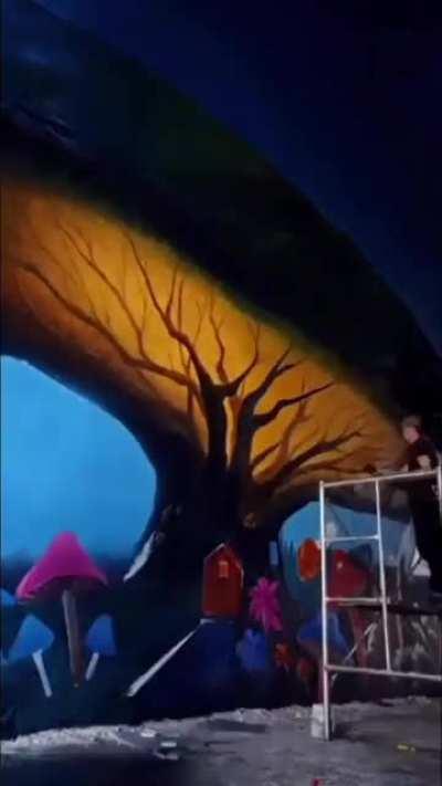 The way they transformed this tunnel.