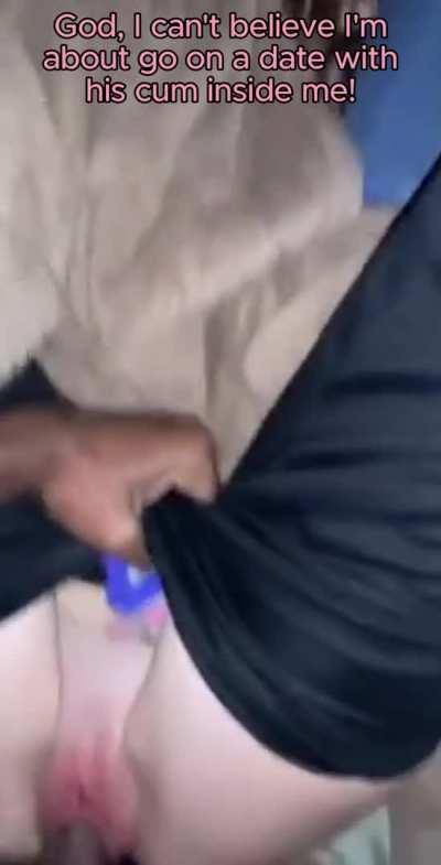 Your girlfriend was late to your date — she was getting fucked by your BBC bully at her place — when she gets there late, she will have his cum running down her leg and a baby in her belly — on your next date, maybe you will see a baby bump!🦵💦🤰