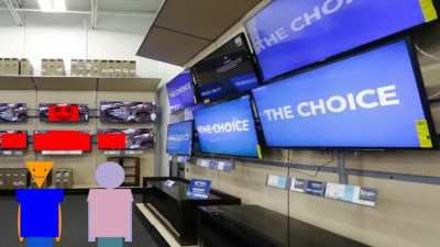 They put them in the TVs.