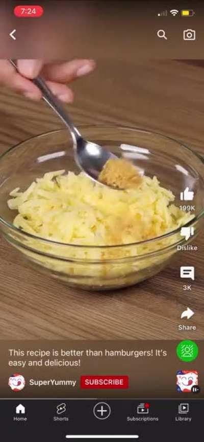 “Combine the bread with the minced beef”