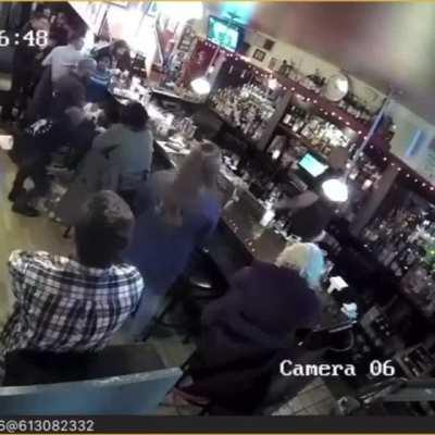 Bartender Gives Customer A Happy Ending!