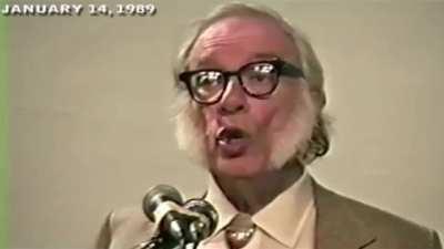 Science-fiction author Issac Asmiov's speach on Climate change [January 14, 1989]