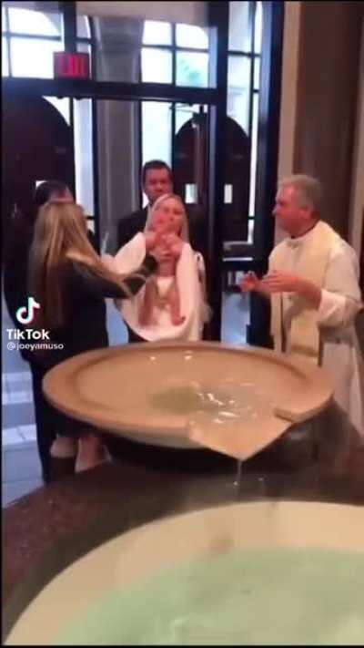 WCGW during baptism