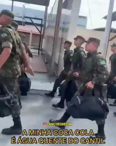 Brazilian army singing 
