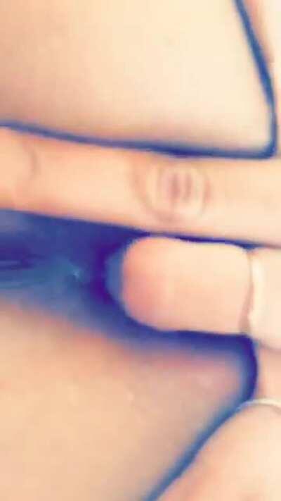 Playing with my hole at home alone.