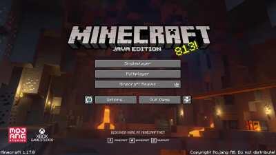 A concept I made for a modern, cooler Minecraft Main Menu screen ! (Using Mojang Youtube Channel content)