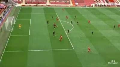 World class passes by Trent and Keita to set up Mane's goal.