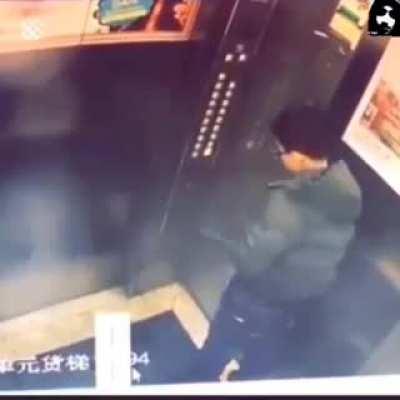 Peeing in an elevator
