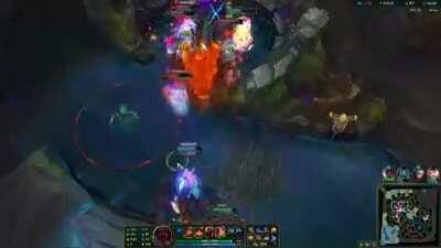 4/2 Seraphine support 0/6 Ornn wombo combo quadra kill for the win