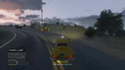 That's one way to pick up a fare